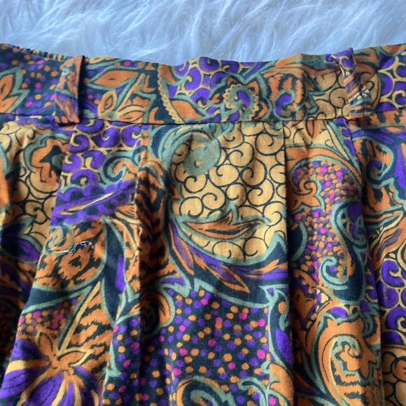 Vintage Stacey Michaels Made in USA 100% Rayon Skirt Elastic Back Waist Sz XL - Picture 3 of 8